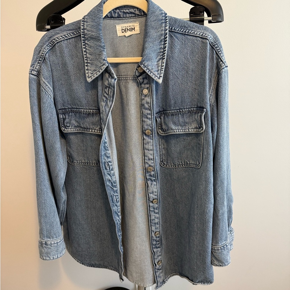 DYNAMITE Oversized Tencel™ Denim Shirt